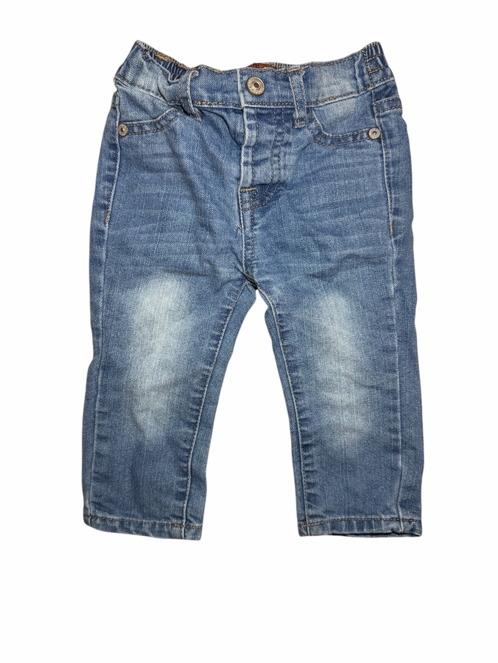 7 For All Mankind Baby Girl Light Blue Washed Denim Jeans